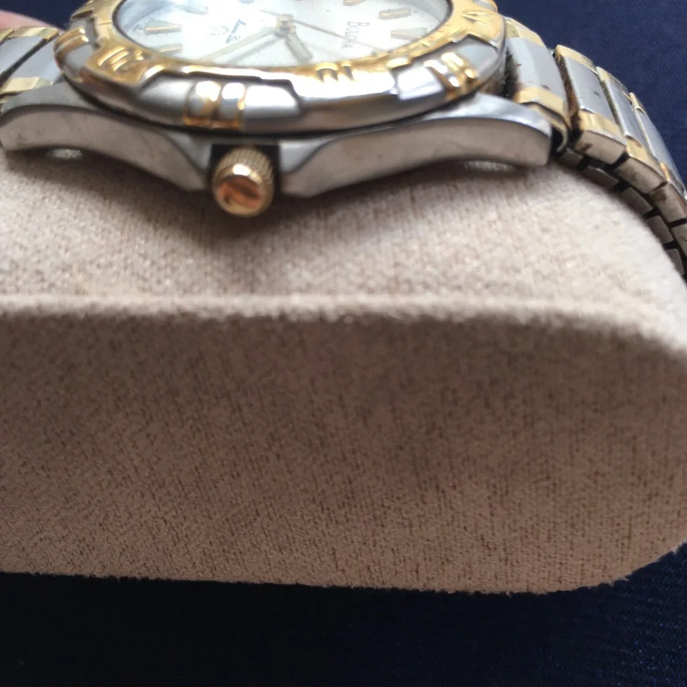Bulova Men's Two-Tone Gold & Silver Marine Star Watch